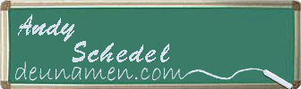 Andy Schedel Visitenkarte